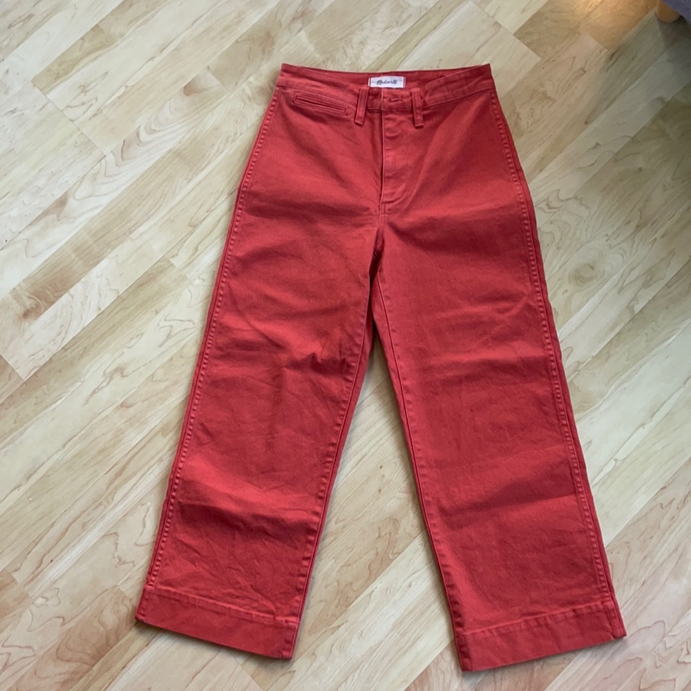 Madewell Emmett slim wide leg crop